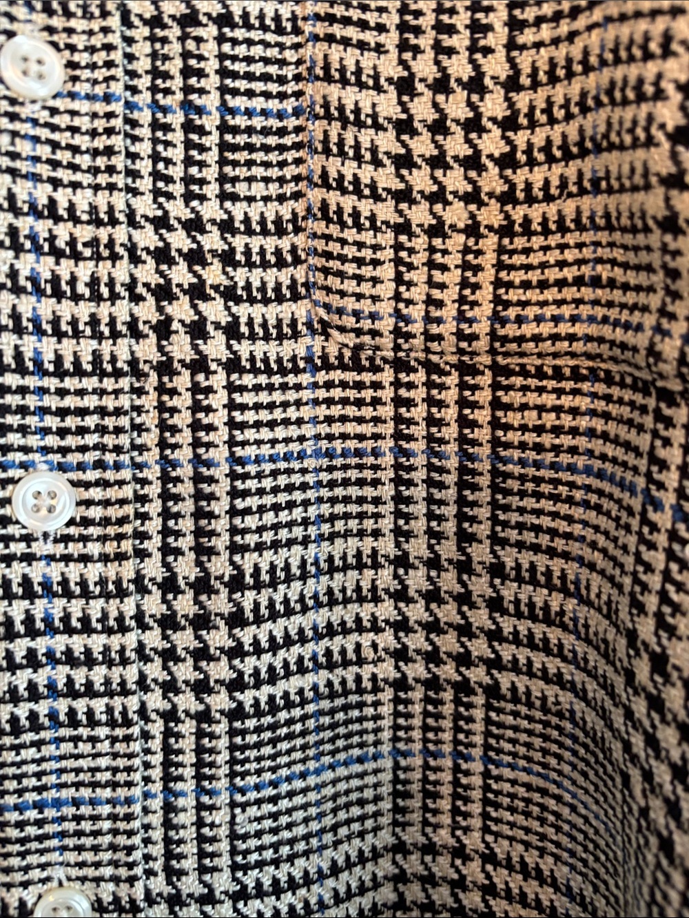 Polo Ralph Lauren Black and White Glen Plaid Button-Down Shirt - Picture 3 of 6
